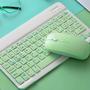 Imagem de Teclado Sem Fio Conexão Rápida Recarregável Com Mouse Verde