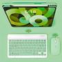 Imagem de Teclado Sem Fio Conexão Rápida Recarregável Com Mouse Verde
