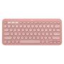 Imagem de Teclado Sem Fio Logitech, Bluetooth e USB, Pebble Keys 2 K380s, Easy-Switch e Pilha Inclusa, Rosa - 920-011791