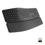 Imagem de Teclado sem fio Logitech ERGO K860 com Layout Dividido, Suporte para Descanso de Pulso, Conexão Bluetooth e USB, Windows e Mac - 920-009169