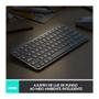 Imagem de Teclado Sem Fio Logitech MX Keys Mini, Iluminação Smart, Bluetooth, USB, Easy-Switch, Recarregável, Cinza Claro - 920-010506