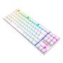 Imagem de Teclado Sem Fio Mecânico Gamer Kumara Pro, RGB, Switch Red, Wireless e Bluetooth, Branco - Redragon