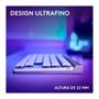 Imagem de Teclado Sem Fio Mecânico Gamer Logitech G515, RGB, Bluetooth, com Design TKL,Tecnologia Lightspeed, Branco - 920-012535