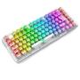 Imagem de Teclado Sem Fio Mecânico Gamer Redragon ELF Pro, RGB, USB e Bluetooth, ABNT2, Cristalino Transparente - K649CT-RGB-PRO PT