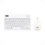 Imagem de Teclado Sem Fio Para Computador Notebook Mini Keycaps Macio KP-TE127 - Branco