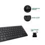 Imagem de Teclado Sem Fio Preto com Dongle USB - Compatível com Android, PC e TV