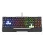 Imagem de Teclado Semi Mecânico Gamer Multilaser Warrior TC208 Rainbow ABNT2 Preto