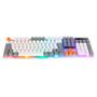 Imagem de Teclado Semi-Mecânico Gamer Rise Mode G1, Rainbow, USB, Branco e Cinza - RM-TG-01-WG