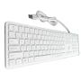 Imagem de Teclado Slim Rise Mode, USB 2.0, ABNT2, Branco - RM-TS-FW