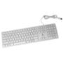 Imagem de Teclado Slim Rise Mode, USB 2.0, ABNT2, Branco - RM-TS-FW