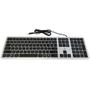 Imagem de Teclado Slim Rise Mode, USB, Preto e Prata - RM-TS-BS