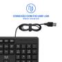 Imagem de Teclado Slim Standard Com fio USB Preto Multi (Multilaser) - TC065
