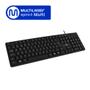 Imagem de Teclado Slim Standard Com fio USB Preto Multi (Multilaser) - TC065