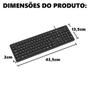 Imagem de Teclado Soft Silence Multi com Fio Leds de Status Formato ABNT2