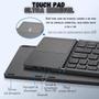 Imagem de Teclado Touchpad Sem Fio Dobrável Bluetooth Para Notebook Tv