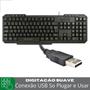 Imagem de Teclado USB c/ Fio Multimídia Slim Preto Multilaser Padrão Português BR