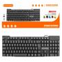 Imagem de Teclado USB Com Fio ABNT2 Resistente a respindo d'agua