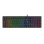 Imagem de Teclado usb gamer netherbane rainbow redragon preto - k521-r pt