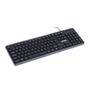 Imagem de Teclado Vinik Chocolate Slim, USB, Resistente a Respingos, ABNT2, Preto  TC100