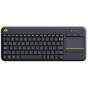 Imagem de Teclado Wireless com Touchpad Multitoque Preto Logitech - K400