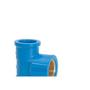 Imagem de Tee Azul Amanco Liso/Liso/Rosca 20Mm X 1/2"  10422/11842 - Kit C/24