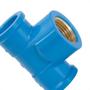 Imagem de Tee Azul Amanco Liso/Liso/Rosca 25Mm X 3/4'' 10423/11844 - Kit C/24
