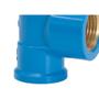 Imagem de Tee Azul Amanco Liso/Liso/Rosca 25Mm X 3/4'' 10423/11844 - Kit C/24