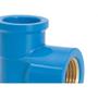 Imagem de Tee Azul Amanco Liso/Liso/Rosca 25Mm X 3/4'' 10423/11844 - Kit C/24