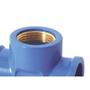 Imagem de Tee Azul Krona Liso Rosca 32Mm X 3/4''  507 . / Kit C/ 10