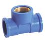 Imagem de Tee Azul Krona Liso Rosca 32Mm X 3/4''  507 . / Kit C/ 10