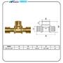 Imagem de Tee com Terminal Macho Metalico para PEX DN25 x 3/4" Amanco