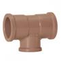 Imagem de Tee Marrom Amanco Reducao Liso/Liso/Liso 40Mmx32Mm  11824 ./ Kit Com 10