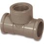 Imagem de Tee Marrom Tigre Liso Liso Rosca 25Mm X 3/4''  - Kit C/20