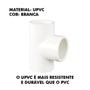 Imagem de TEE SOLDÁVEL 1/2" UPVC BRANCO 20MM Kit 3