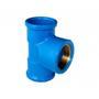 Imagem de Tee Soldável Plastilit com Bucha Latão Azul 25mm x 1/2 Embalagem com 20 Unidades