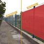 Imagem de Tela Barreira Privacidade Vermelha 2.5x2 Metros Com Acabamento Cerca de Proteção Shade 200 G/m2