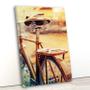 Imagem de Tela canvas vert 80x55 bicicleta laranja