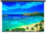 Imagem de Tela de Projeção Retrátil Standard Tahiti 1:1 QD 100 Polegadas 1,80 m x 1,80 m TTRS-007 LARGURA TOTAL 1,97