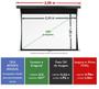 Imagem de Tela de Projeção Retrátil Tensionada Tahiti 4:3 Vídeo 120 Polegadas 2,44 m x 1,83 m TTTR-004 LARGURA TOTAL 2,89