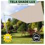 Imagem de Tela Lona Areia 4.5x2.5 Metros Sombreamento Impermeável Shade Lux + Kit