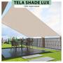 Imagem de Tela Lona Areia 5.5x5 Metros Sombreamento Impermeável Shade Lux + Kit