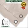 Imagem de Tela Lona Areia 5x2 Metros Sombreamento Impermeável Shade Lux + Kit