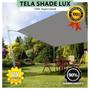 Imagem de Tela Lona Cinza 2x1 Metros Sombreamento Impermeável Shade Lux + Kit