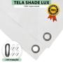 Imagem de Tela Lona Translúcida 5x2 Metros Sombreamento Impermeável Shade Lux + Kit de Instalação