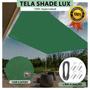 Imagem de Tela Lona Verde 5x4 Metros Sombreamento Impermeável Shade Lux + Kit