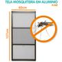 Imagem de Tela Mosquiteira em Alumínio Altura regulável de 68 a 127cm e Largura 60cm