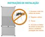 Imagem de Tela Mosquiteira em Alumínio -  Altura regulável - Largura 60 cm - Cinza - Kit c/ 2 pçs