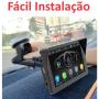 Imagem de Tela Multimídia Portátil Universal Com Espelhamento Sem Fio, Bluetooth, Tela de 7, USB e Carplay - Não precisa de moldur
