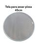 Imagem de Tela para pizza redonda 45cm esteira de assar pizza