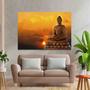 Imagem de Tela Quadro Decorativo p para Sala Quarto Hall  Buda Budda Dourado 90x60